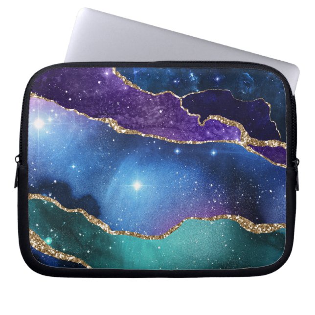 Galaxy Agate Series Design 13 Laptop Fodral (Framsidan)