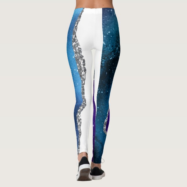 Galaxy Agate Series Design 16 Leggings (Baksida)