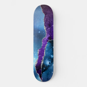 Galaxy Agate Series Design 16 Mini Skateboard Bräda 18,5 Cm