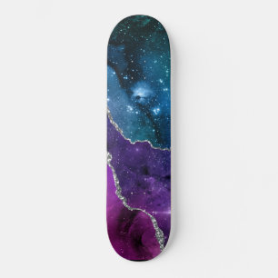 Galaxy Agate Series Design 23 Mini Skateboard Bräda 18,5 Cm