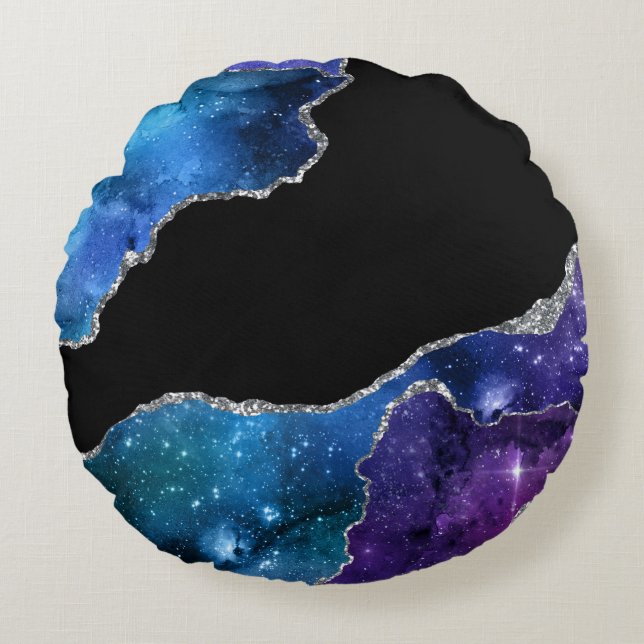 Galaxy Agate Series Design 9 Rund Kudde (Framsidan)