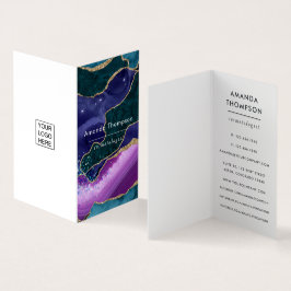 Galaxy Agate Sten Affärs Kort