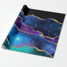 Galaxy Agate Stone Presentpapper