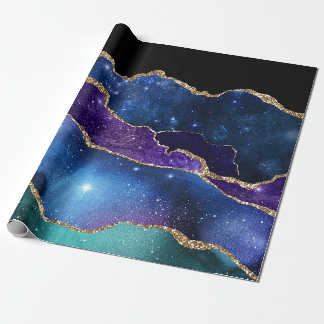 Galaxy Agatsten Presentpapper (Utrullad)