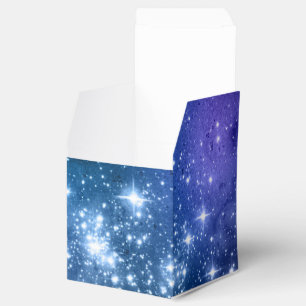 Galaxy Älskare Starry Space Blå himmel White Spa Presentaskar