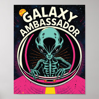 Galaxy ambassadör Alien Poster