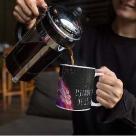 Galaxy Aquarius Personlig Zodiac-tecken Kaffemugg