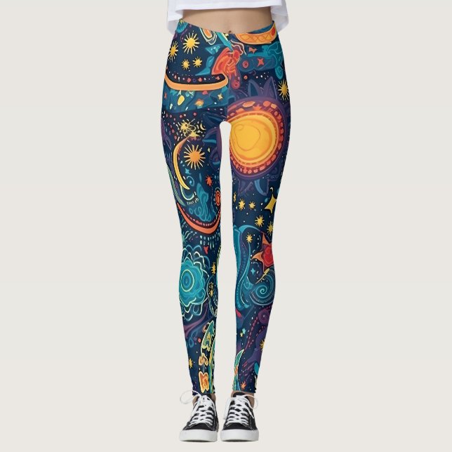 Galaxy Art Leggings (Framsida)