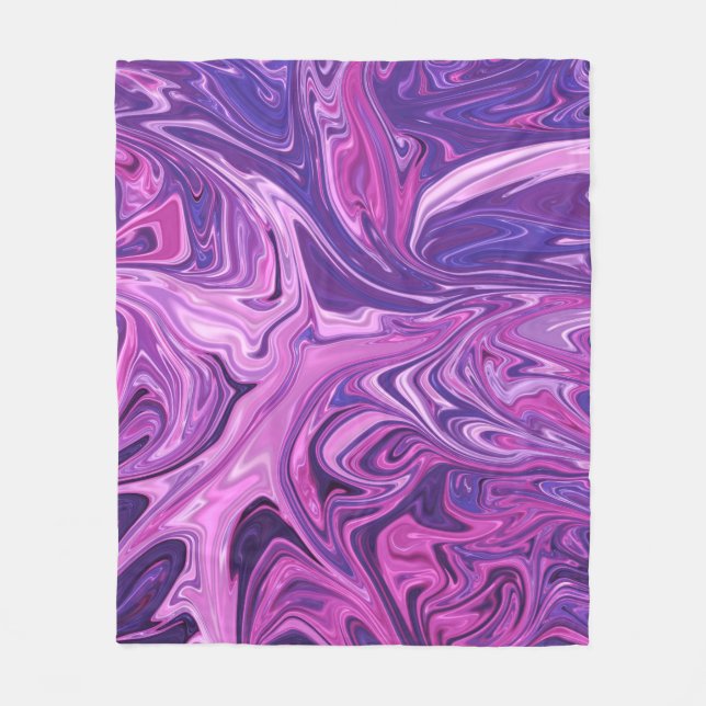 Galaxy art mönster fleecefilt (Framsidan)