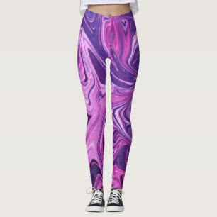 Galaxy art mönster leggings