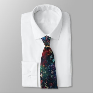Galaxy Art Neck Tie Slips