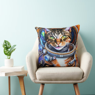 Galaxy Astronaut Cat Kudde
