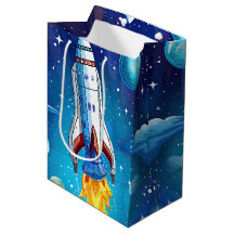 Galaxy Astronaut Space Shuttle Rocketship Birthday