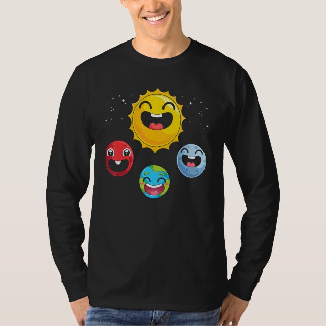 Galaxy Astronomy Scientist Rymden Science T Shirt (Framsida)