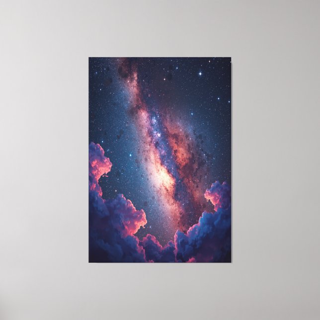 Galaxy Äventyr Home Decor Space-Thees Canvas (Framsida)