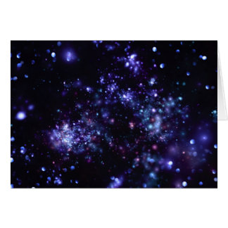 Galaxy Background - Deep Lila Hälsningskort