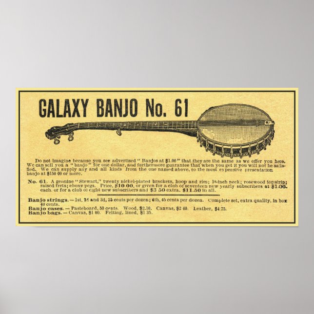 Galaxy Banjo Poster (Framsidan)