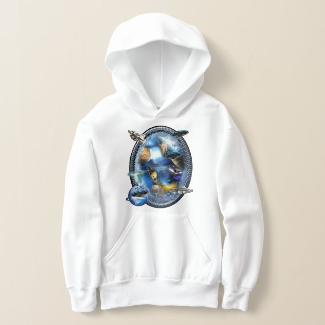 Galaxy-besökare i rymden t shirt (Laydown)