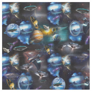 Galaxy-besökare i rymden tyg