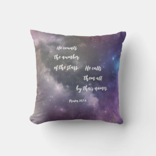 Galaxy Bible Verse Stars Kudde