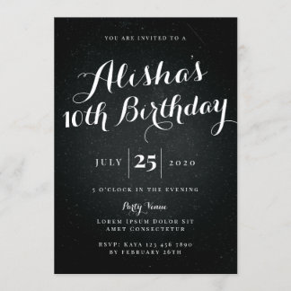 Galaxy Birthday-inbjudan Inbjudningar