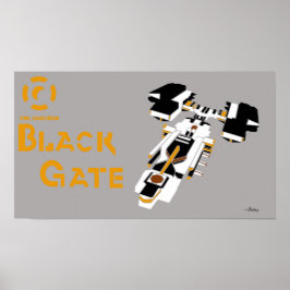 Galaxy Black Grind Poster