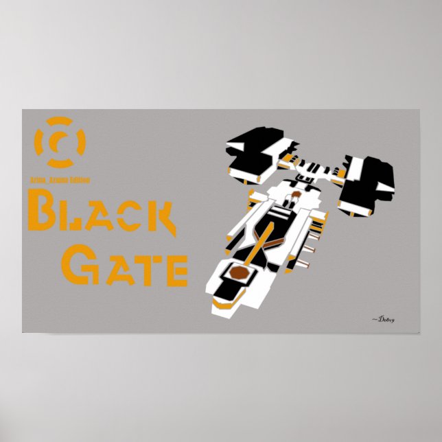 Galaxy Black Grind Poster (Framsidan)