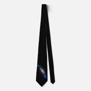 Galaxy Black Neck Tie Slips