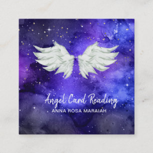 *~* Galaxy Blue Cosmos Stars Angel Vinge Universe Fyrkantigt Visitkort