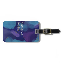 Galaxy blue rosa lila vattenfärgspensel glitter