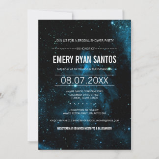 Galaxy Brodal Shower Inbjudan