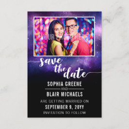 Galaxy Bröllop som är skrivet i stjärnor sparar da Inbjudningar