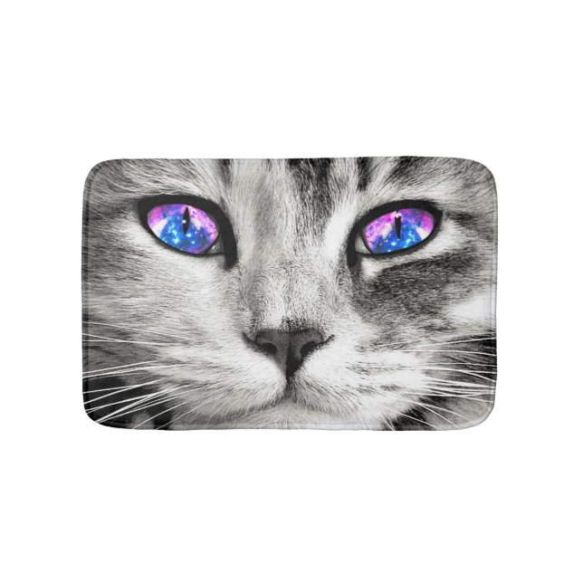 Galaxy Cat Bath Mat Badrumsmatta (Framsidan)