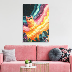 Galaxy Cat - Cosmic Art Canvastryck