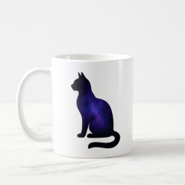 Galaxy Cat Illustration | Cosmic Nebula Cat Lover Kaffemugg
