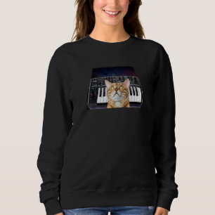 Galaxy Cat Musikinstrument Modulär Synthesizer T Shirt