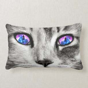 Galaxy Cat Öga lumbar Dekorativ kudde