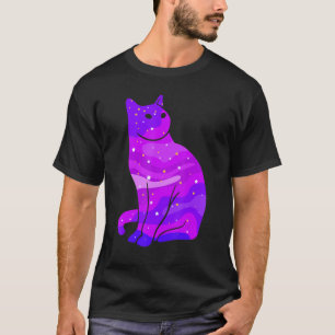 Galaxy Cat Rymden Cat Universe T Shirt