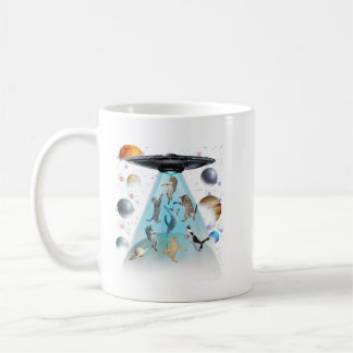 Galaxy Cat Simning T-Shirt | Söt Astronaut Katt  Kaffemugg