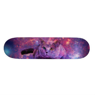 Galaxy Cat Skatebräda Skateboard Bräda 21,5 Cm
