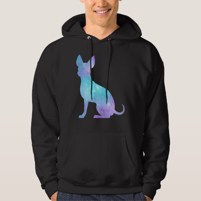 Galaxy Chihuahua Hoodie (Framsida)