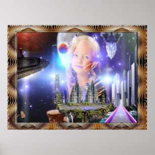 Galaxy Child Poster