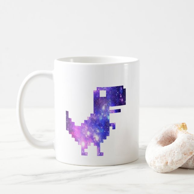 Galaxy Chrome T-Rex Kaffemugg (Med munk)