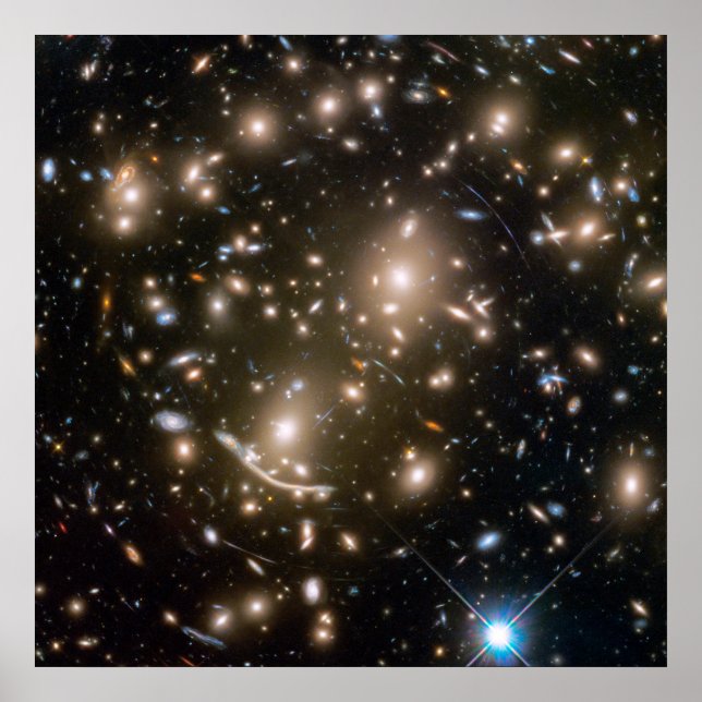 Galaxy Cluster Abell 370 Poster (Framsidan)