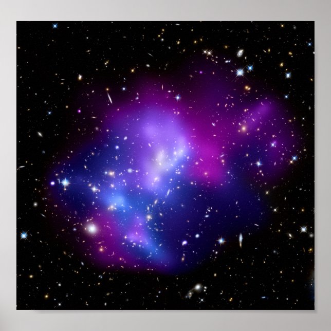 Galaxy Cluster MACS J0717 (Hubble Telescope) Poster (Framsidan)