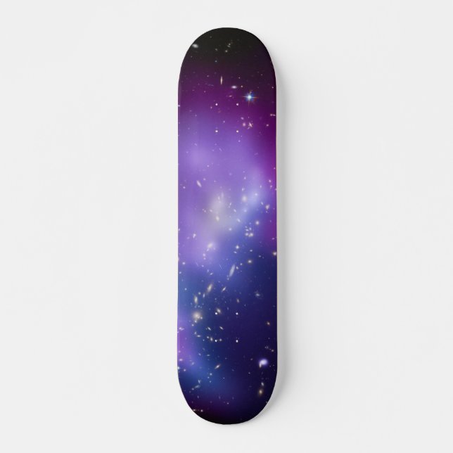 Galaxy Cluster MACS J0717 Old School Skateboard Bräda 18 Cm (Framsida)