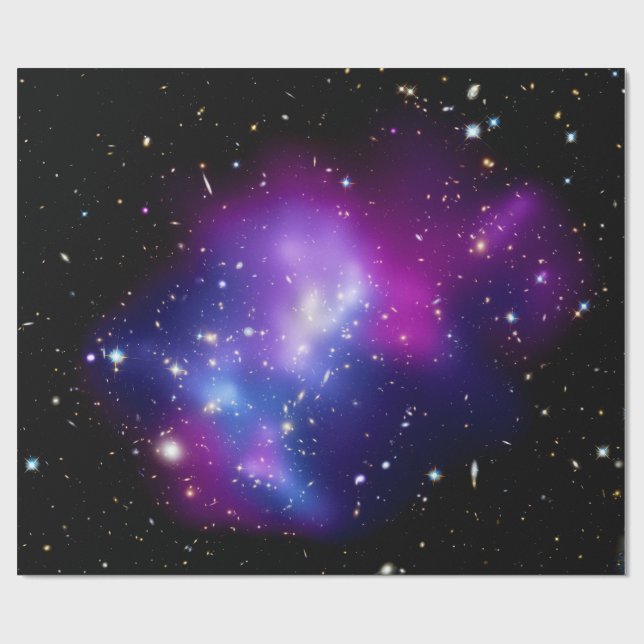 Galaxy Cluster MACS J0717 Rymden Photo Presentpapper (Platt)