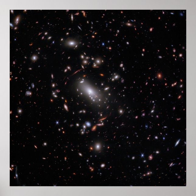 Galaxy Cluster MACS J1423 (NIRCam Image) Poster (Framsidan)