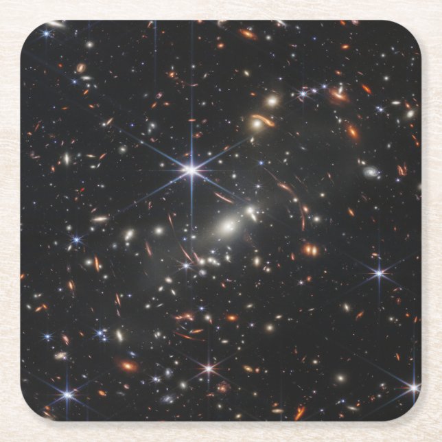 Galaxy Cluster Smacs 0723. Underlägg Papper Kvadrat (Framsidan)