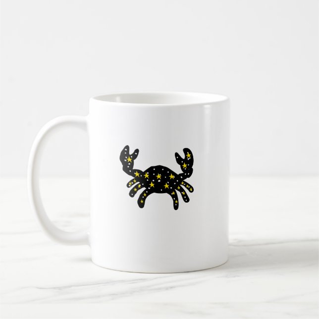 Galaxy Crab Zodiac Constellation Mug Kaffemugg (Vänster)